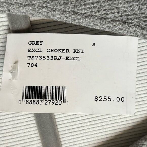 NWT Derek Lam 10 Crosby Mini Grey Dress Bodycon Mock Neck Size S - Picture 8 of 9